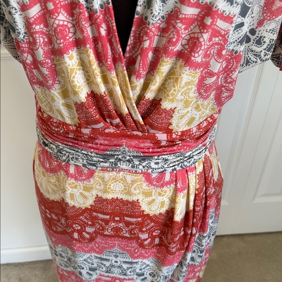 BCBG Maxazria Colorful Patterned Dress - Picture 4 of 5